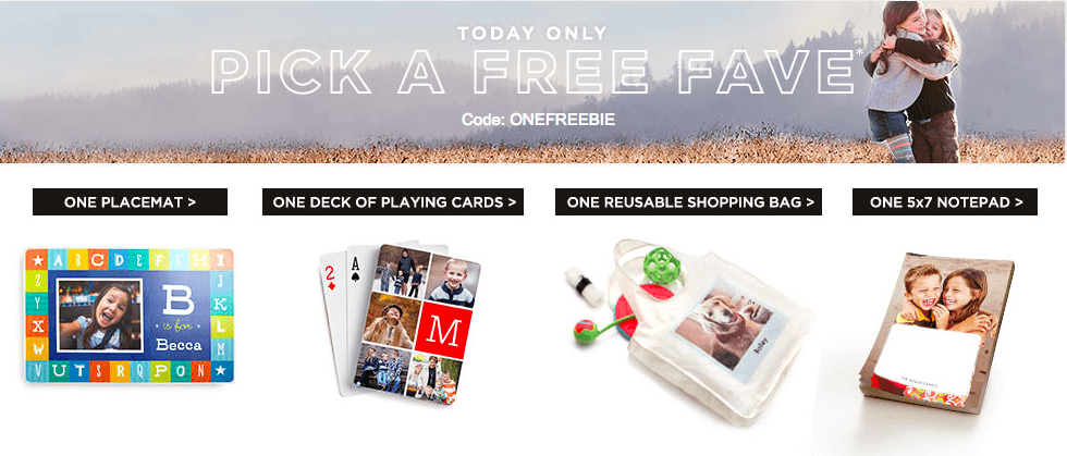 Shutterfly: Pick 1 of 4 FREE Items {Pay Only Shipping}