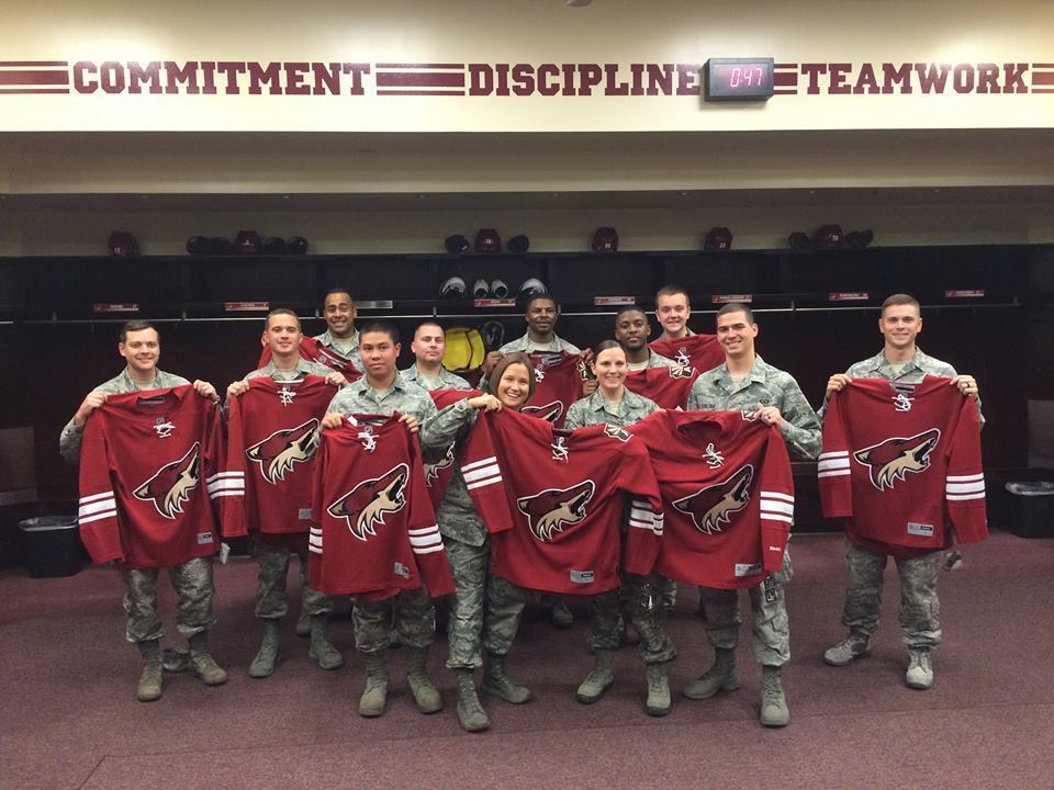 Arizona Coyotes Military Night ~ November 12th