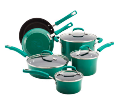 Rachael Ray® Porcelain II 10-pc. Cookware Set just $77 Shipped {After Rebate}