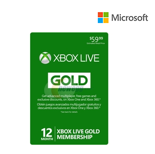 Microsoft Xbox LIVE 12 Month Gold Membership Card just $35