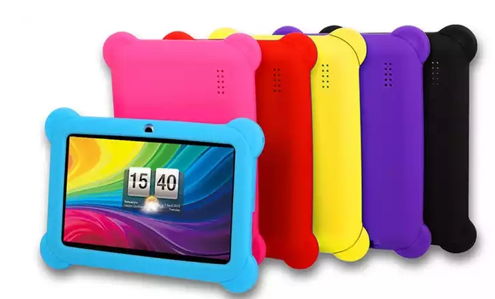 8GB 7″ Kids’ Tablet with Android OS, Protective Case, Stylus, Carrying Pouch, and Screen Protector $49.99
