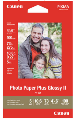 Canon: Buy ONE 4×6 Photo Paper Get NINE FREE