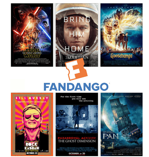 Fandango: $5 oF ANY Movie Ticket