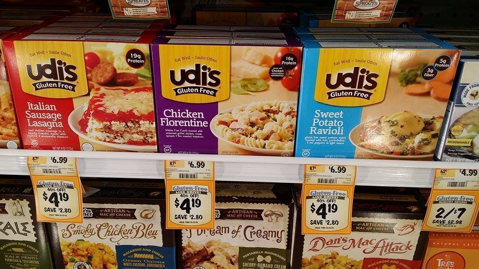 Sprouts: Udi's Gluten-Free Bread, Entrees & Pizza as low as $1.69