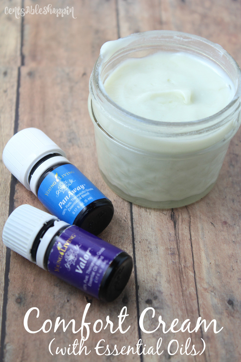 Homemade Comfort Cream with Essential Oils