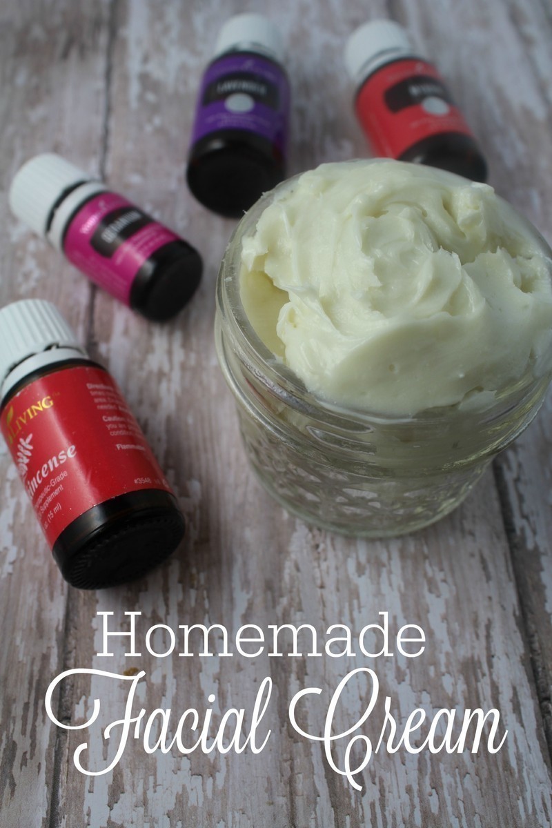 Homemade Facial Cream with Essential Oils