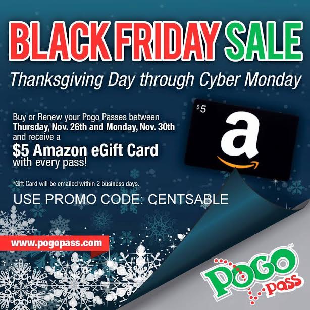 POGO Pass Black Friday Sale Ends Today: Save 60% with CENTSABLE + Score a FREE Amazon eGift Card!
