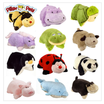 Pillow Pets Pee Wees 4 for $16 + FREE Shipping