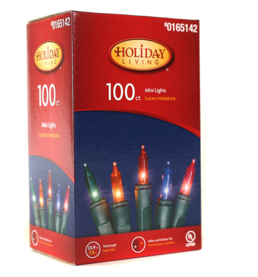 Lowe’s: Holiday Living 100-Count Multicolor Mini Christmas String Lights $1.99