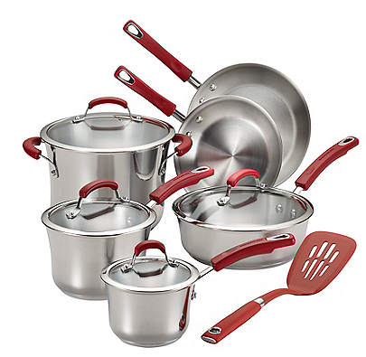 Bon-Ton: Rachel Ray® 11-pc. Stainless Steel Nonstick Cookware Set just $99.97