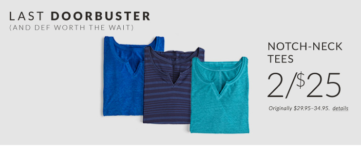 Lane Bryant: Notch Neck Tees 2/$25 through Tonight + Earn Real Women Dollars