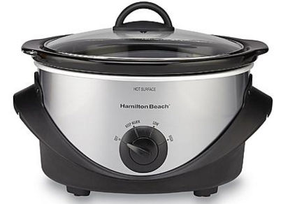 Sears: Hamilton Beach 4-Quart Stainless Steel Oval Slow Cooker just $9.99