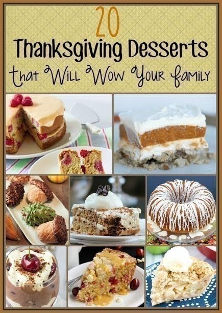 Thanksgiving Deserts That will WOW your Family