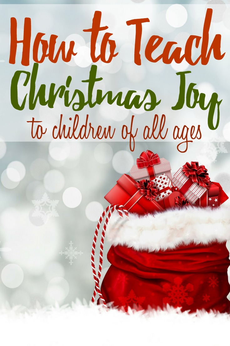 The holidays are a challenging time when you have kids - there is so much focus on material things it can be hard to push that aside. Here are some simple ways to teach Christmas Joy to children of all ages! #christmas #holidays #kids #parenting