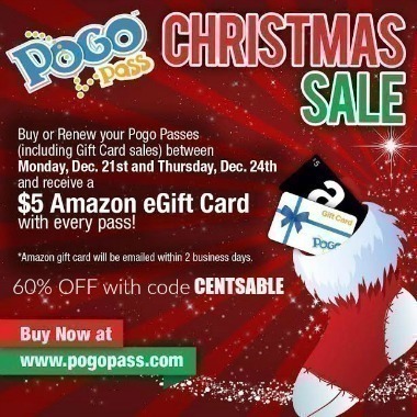 POGO Pass Holiday Sale: 60% OFF + Earn a $5 Amazon Gift Card (FREE Admission to 16 Venues!)