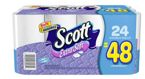 Target:  96 ct Scott Double Roll Toilet Paper + $5 Target Gift Card $18.98 (Shipped)