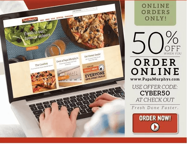 Papa Murphy’s: 50% OFF Online Orders (12/28)