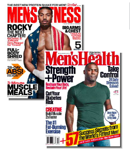 Men’s Fitness & Men’s Health Magazine Bundle $8.99