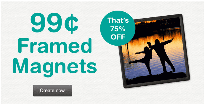 Walgreens:  Framed Photo Magnets just $.99 (Ends Tonight!)