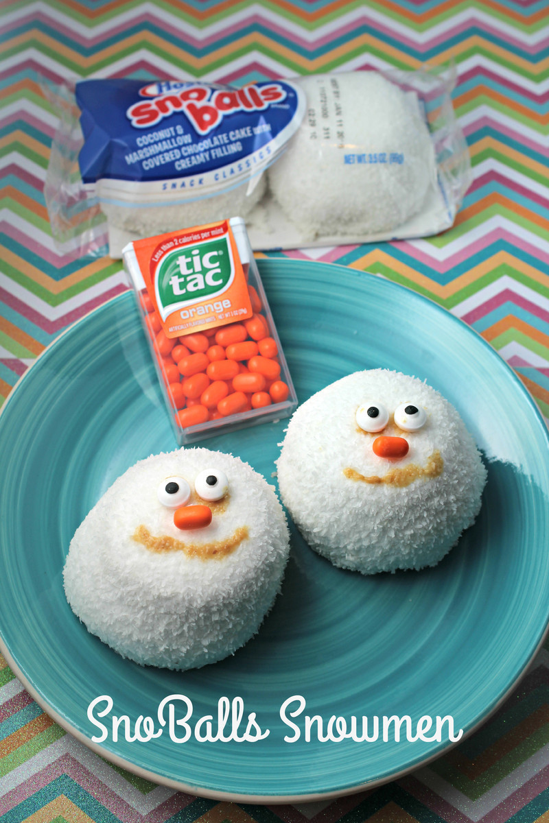 SnoBalls Snowmen (Great Holiday Lunch Surprise for Kids)