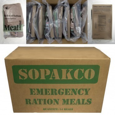 Sopakco Emergency Ration Meals 14 for just $39 + FREE Shipping