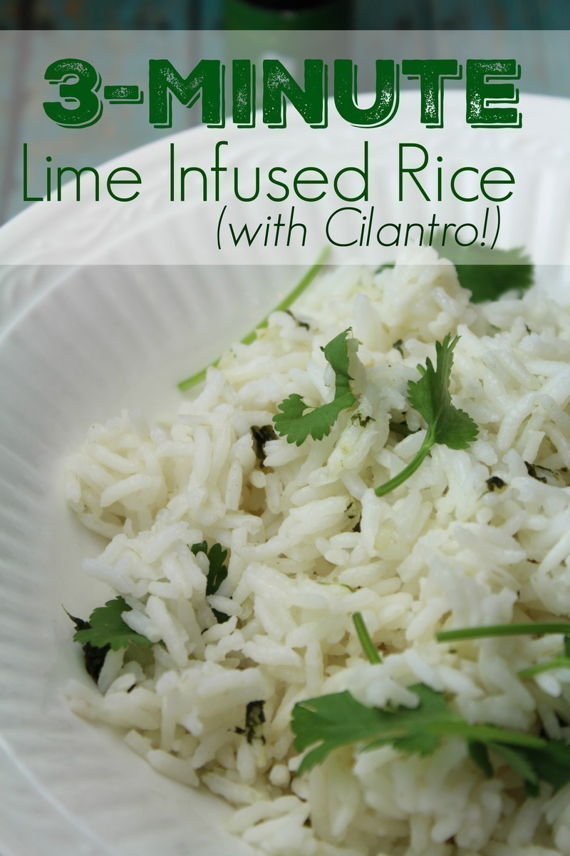 3-Minute Lime Infused Rice with Cilantro