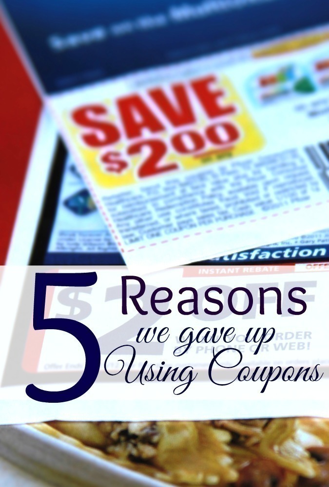 5 Reasons We Gave Up Using Coupons