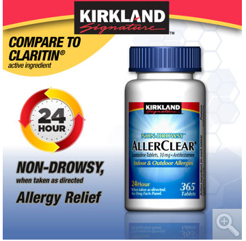 Costco: 365 ct Kirkland Signature AllerClear Allergy Relief $9.99 + FREE Shipping