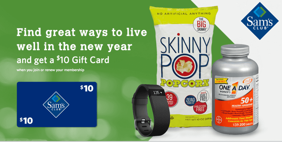 Sam’s Club: FREE 1-Day Shopping Pass (+ $10 Gift Card with Membership)
