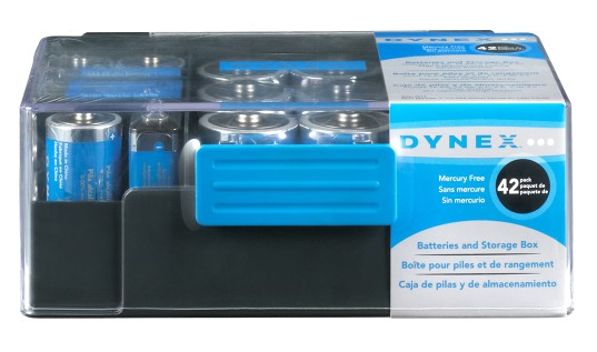 Best Buy: 42 ct Dynex Batteries $10.99