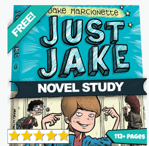 Educational Freebie:  NYT Best Seller Just Jake #1 Novel Study (113+ Pages)