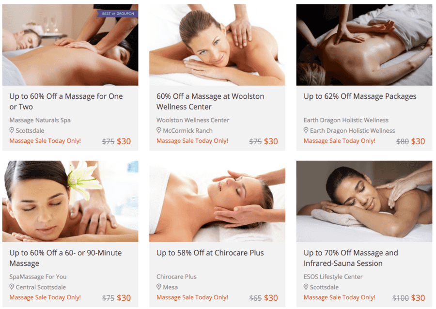 Groupon: $30 Massage Day (1/29)