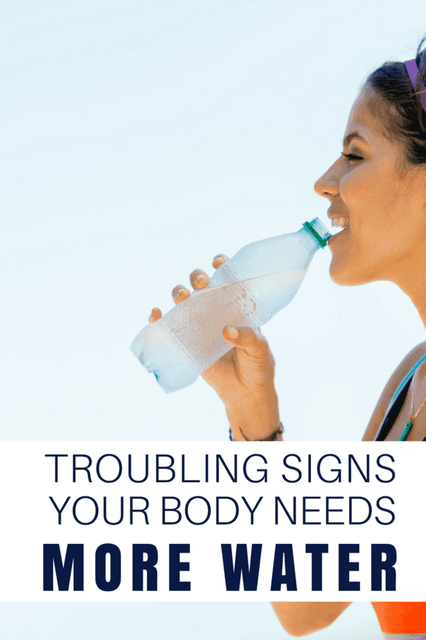 Ensuring that you consume plenty of water each day is essential for your body to operate correctly...  If you don't, you run the risk of dehydration - and there are many signs that your body shows when it's not getting the hydration it needs..