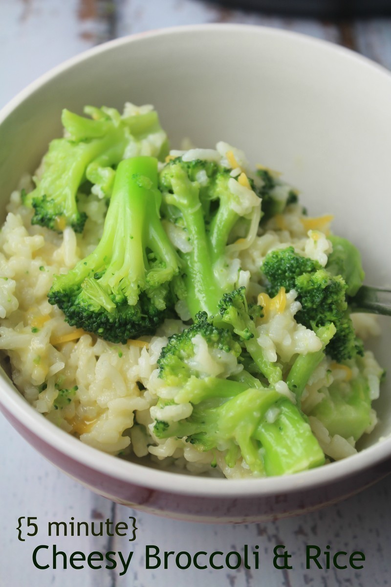 5 Minute Cheesy Broccoli & Rice