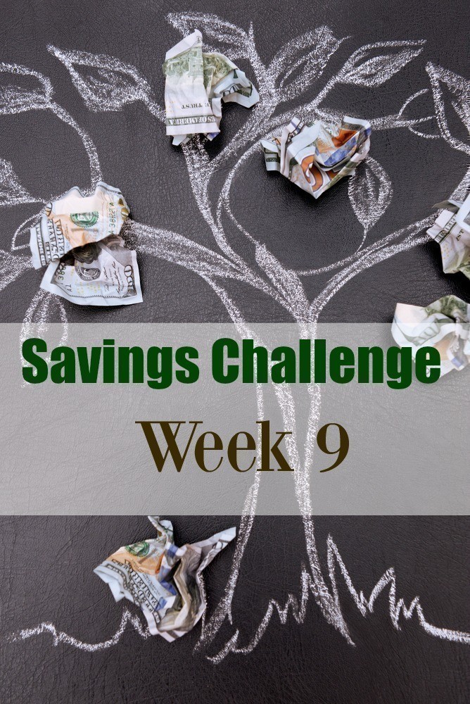 52 Week Savings Challenge Week 9 Progress