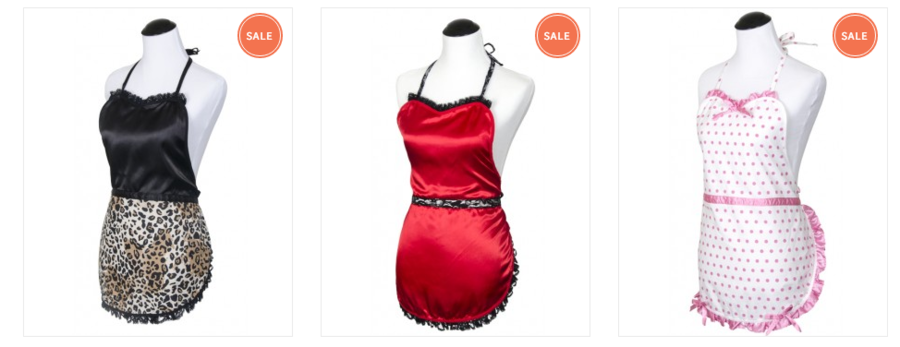 Flirty Aprons: Sultry Valentine’s Aprons $10.99 + FREE Shipping