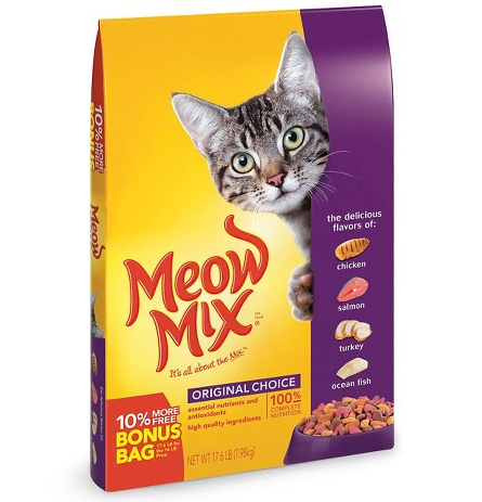 Target: 32 lb. Meow Mix Cat Food + $5 Gift Card just $15