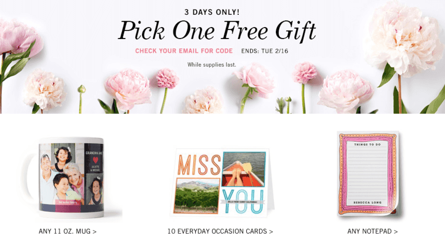 Tiny Prints: Pick One of Three FREE Gifts