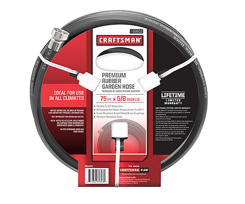 Sears: Craftsman 75′ All Rubber Garden Hose $24.99 (50% OFF)