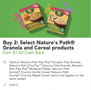NEW Nature’s Path Granola & Cereal Coupon (Pay $1.75 at Sprouts)