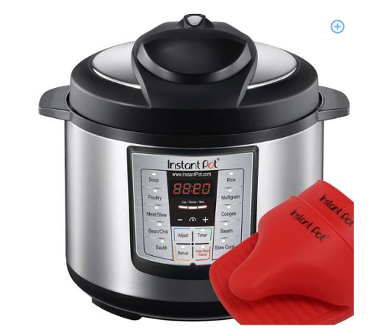 Instant Pot 6 qt 6-in-1 Pressure Cooker with Mini Mitts just $89.97 (Reg. $126)