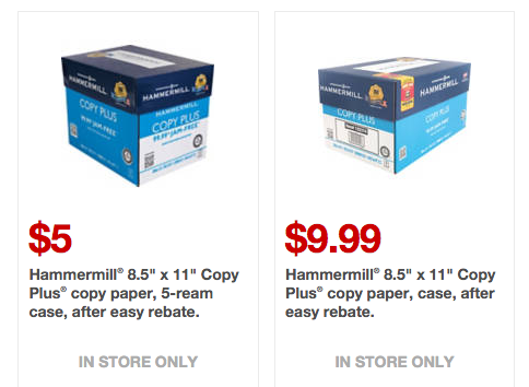 Staples:  Hammermill Copy Paper just $1 per Ream Ends Today