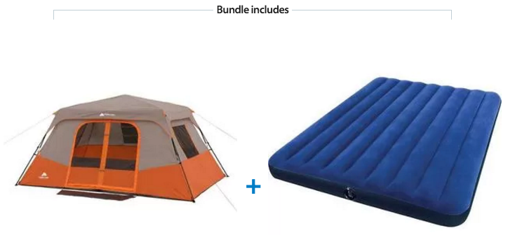 Walmart: Ozark Trail 8 person Cabin Tent with 2 Queen Airbeds $124