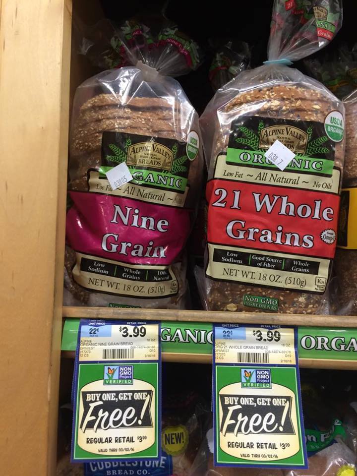 Sprouts: Last Day to Score Alpine Valley Organic Bread $2.00
