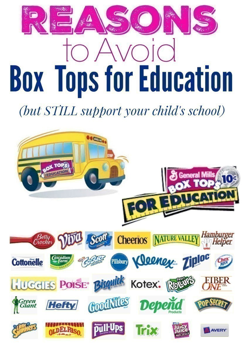 Reasons to Avoid Box Tops for Education (But STILL Support your Child's School)