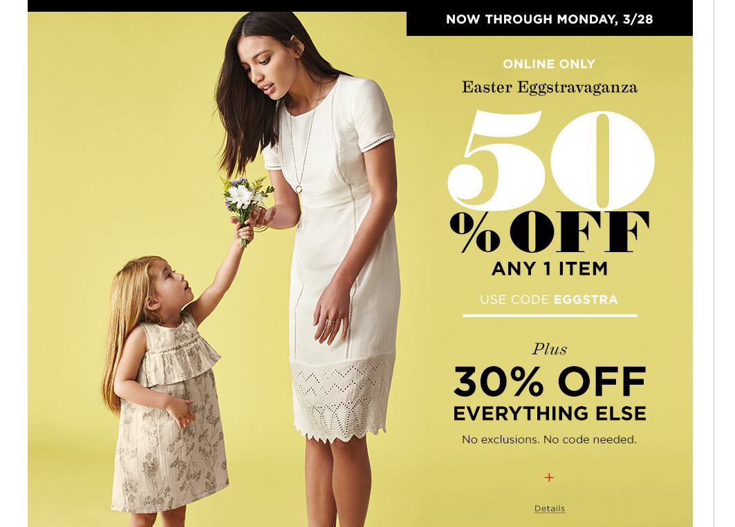Old Navy: 50% OFF ANY One Item