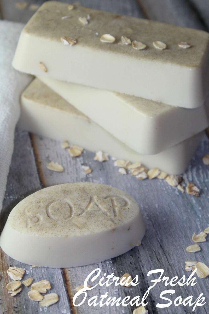 DIY Citrus Fresh Oatmeal Soap