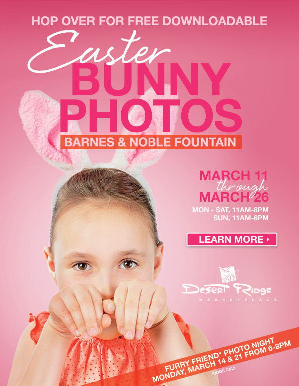 Desert Ridge Marketplace: FREE Downloadable Easter Bunny Photos