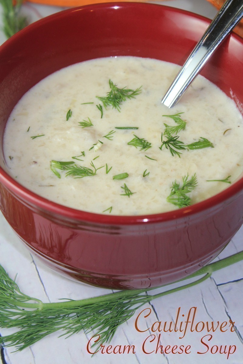 Easy Instant Pot Cauliflower Cream Cheese Soup