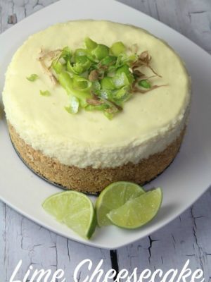 Lime Cheesecake (Instant Pot or Pressure Cooker)